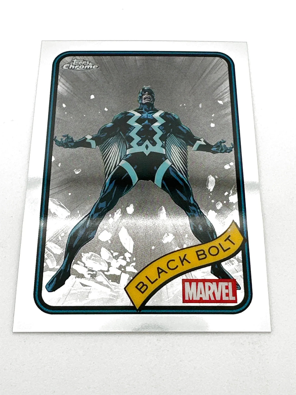 2025 Topps Marvel Chrome #116 Black Bolt Base - Glass City Comics & Collectibles