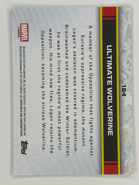 2026 Topps Marvel Chrome Ultimate Wolverine Base Card