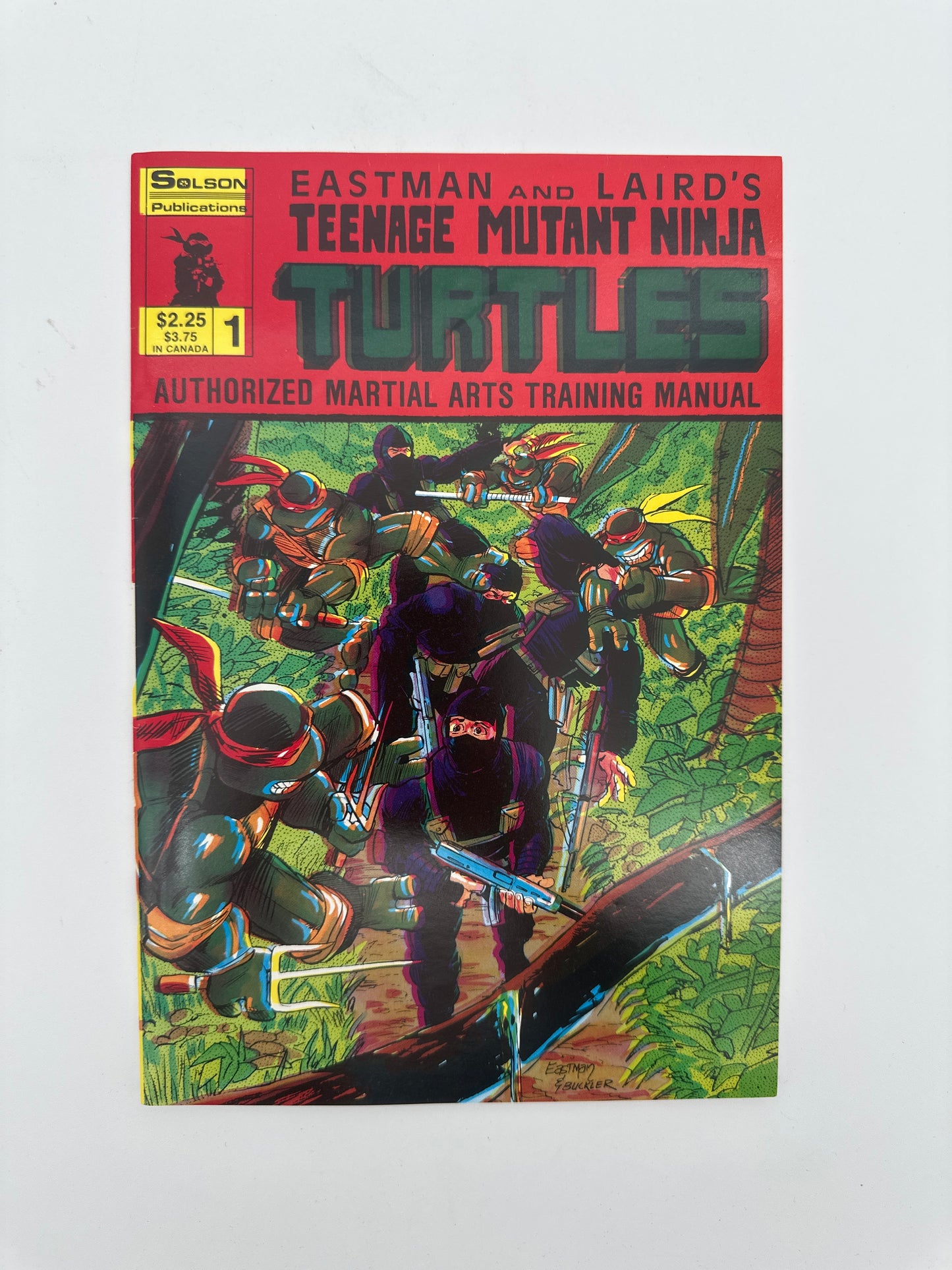 Eastman and Laird Teenage Mutant Ninja Turtles Authorized Martial Arts Training Manual Set 1-5 HIGH GRADE