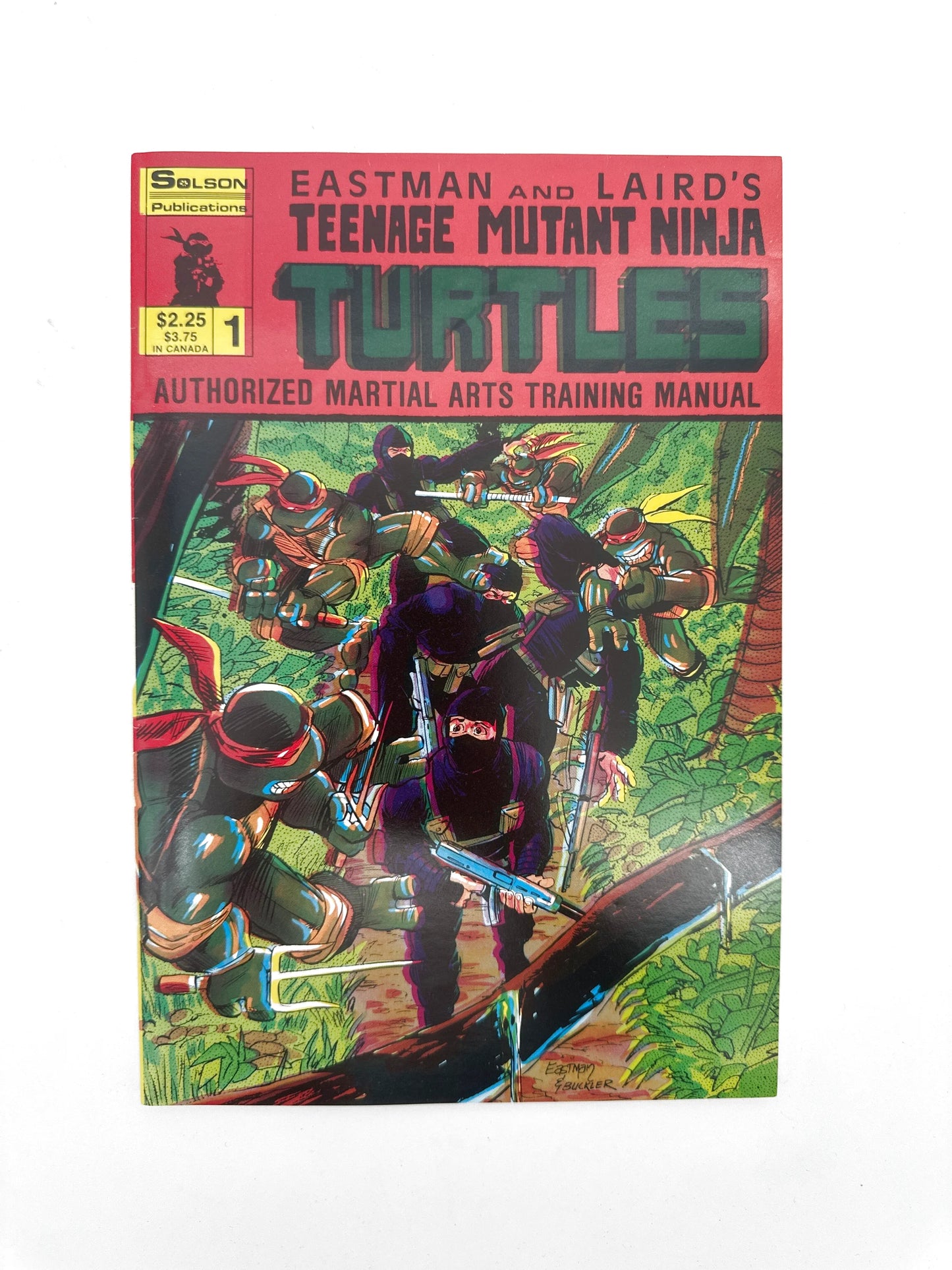 Eastman and Laird Teenage Mutant Ninja Turtles Authorized Martial Arts Training Manual Set 1-5 HIGH GRADE