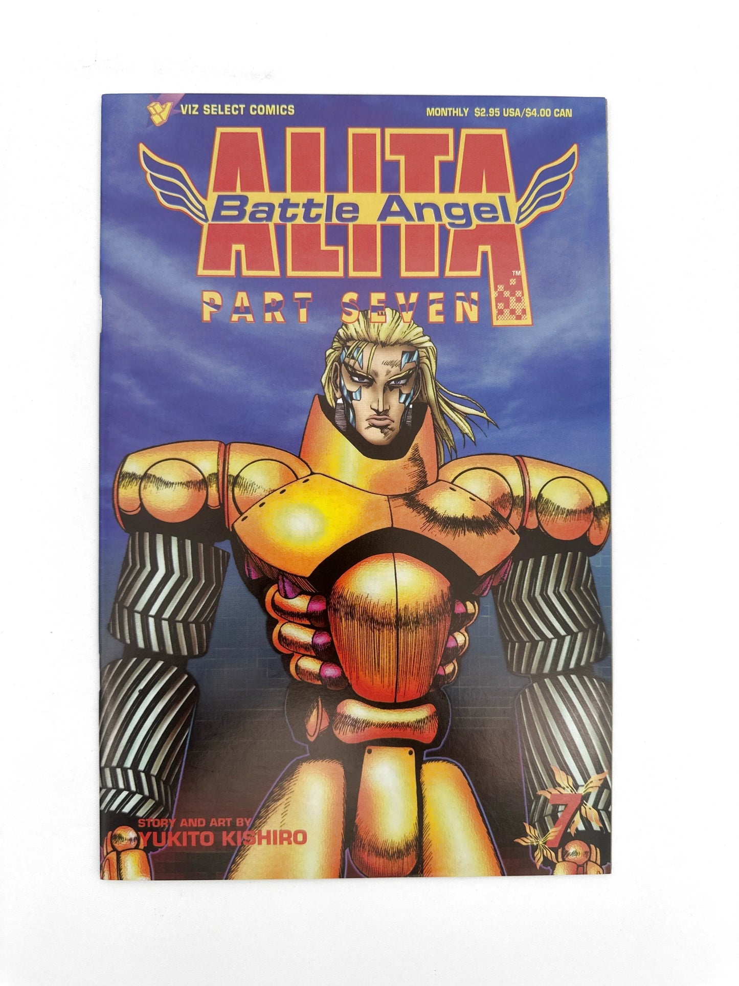 A copy of the "Alita Battle Angel Part Seven" comic book.