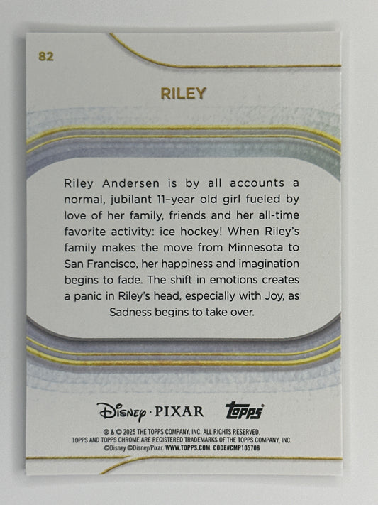2025 Topps Disney Chrome 082 Riley Base Card