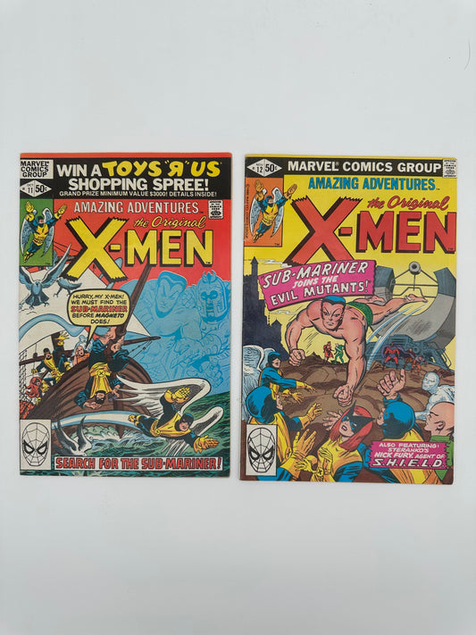 Amazing Adventures The Original X-Men #11 & #12 Bundle F/VF
