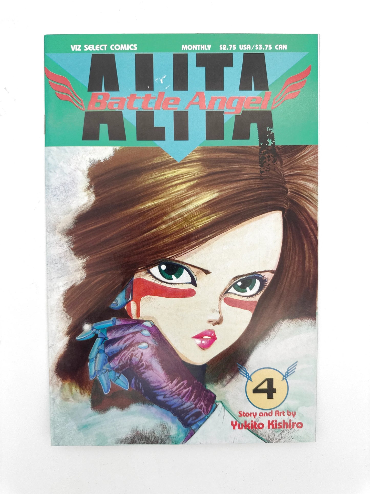 Alita: Battle Angel comic book, volume 4, with a female character on the cover