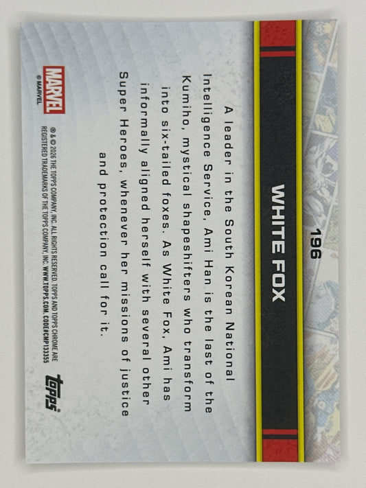 2026 Topps Marvel Chrome 196 White Fox Base Card