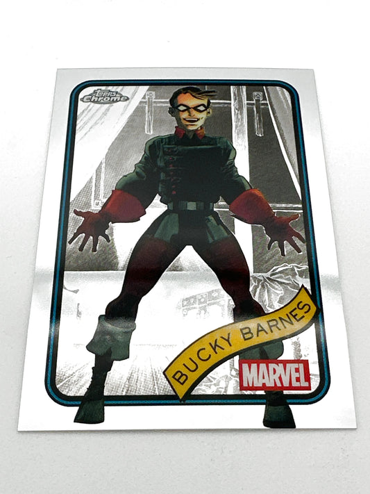 2025 Topps Marvel Chrome #124 Bucky Barnes Base