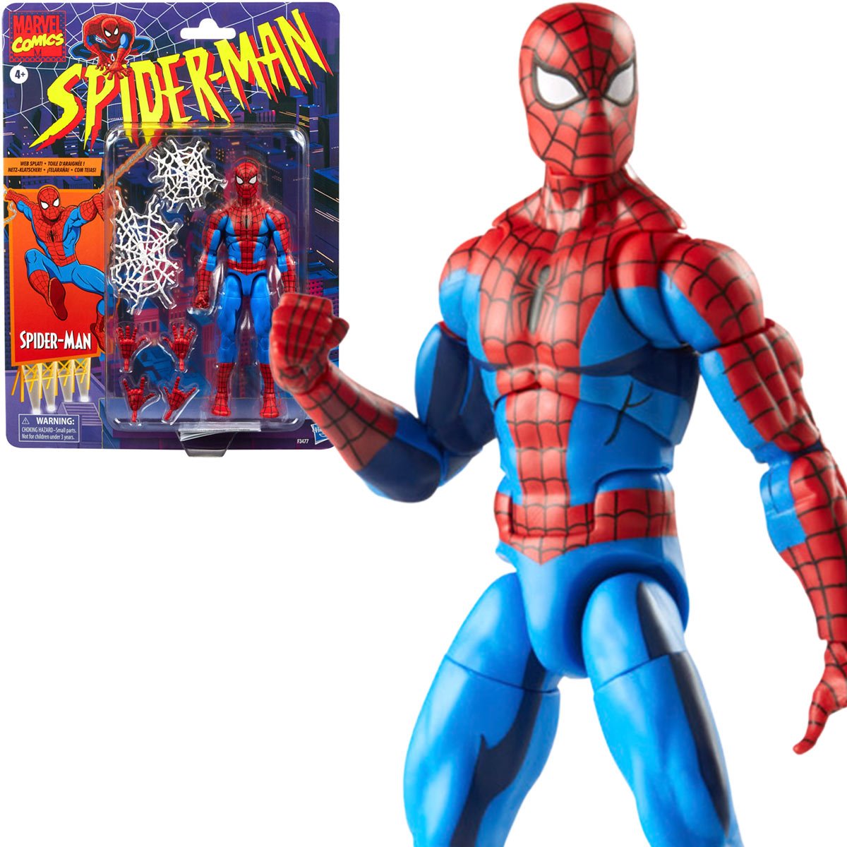 Marvel Legends Spider-Man Cel-Shaded Retro Collection 6-Inch Action Figure by Hasbro