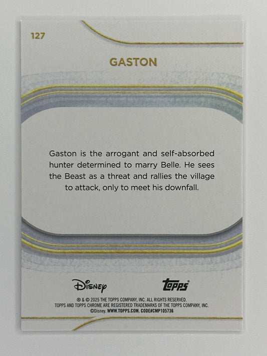 2025 Topps Disney Chrome 127 Gaston Base Card