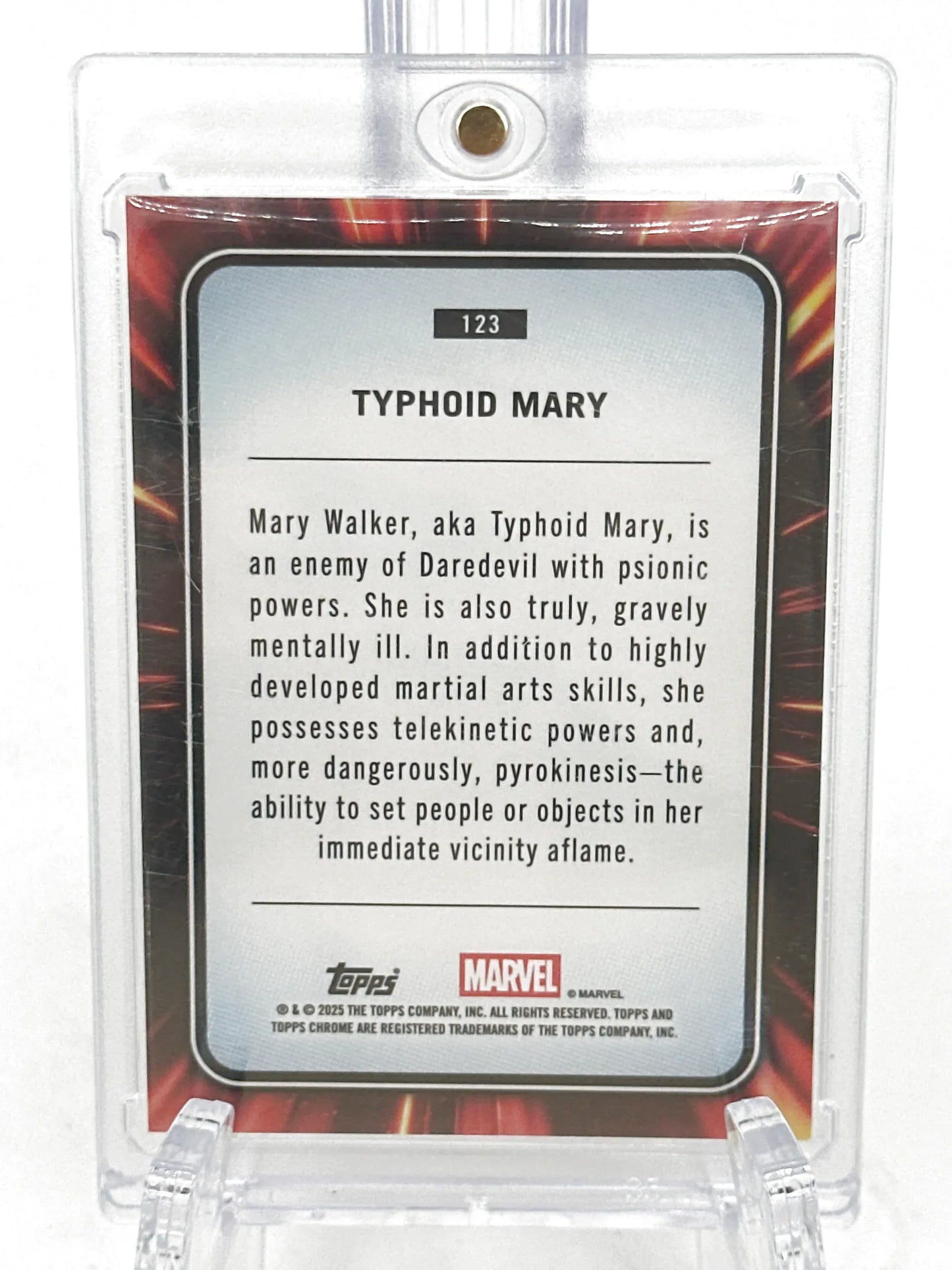 2025 Topps Marvel Chrome #123 Typhoid Mary Spider Web Refractor 118/399 - Glass City Comics & Collectibles