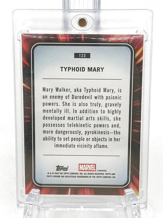 2025 Topps Marvel Chrome #123 Typhoid Mary Spider Web Refractor 118/399 - Glass City Comics & Collectibles