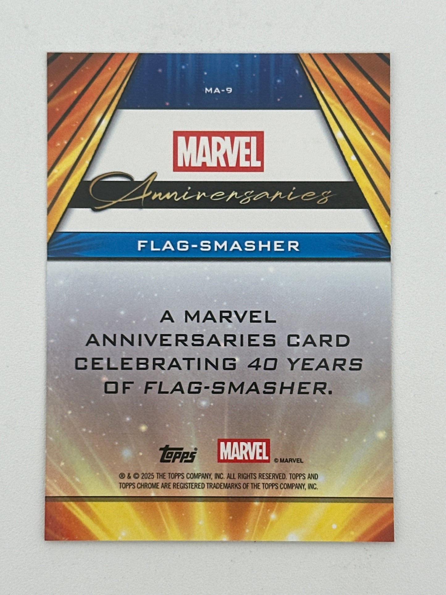Marvel Topps Chrome Anniversaries Flag-Smasher