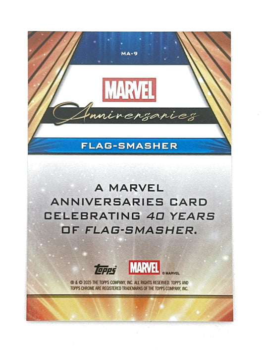 2025 Topps Marvel Chrome #000MA-09 Flag-Smasher Marvel Anniversaries - Glass City Comics & Collectibles