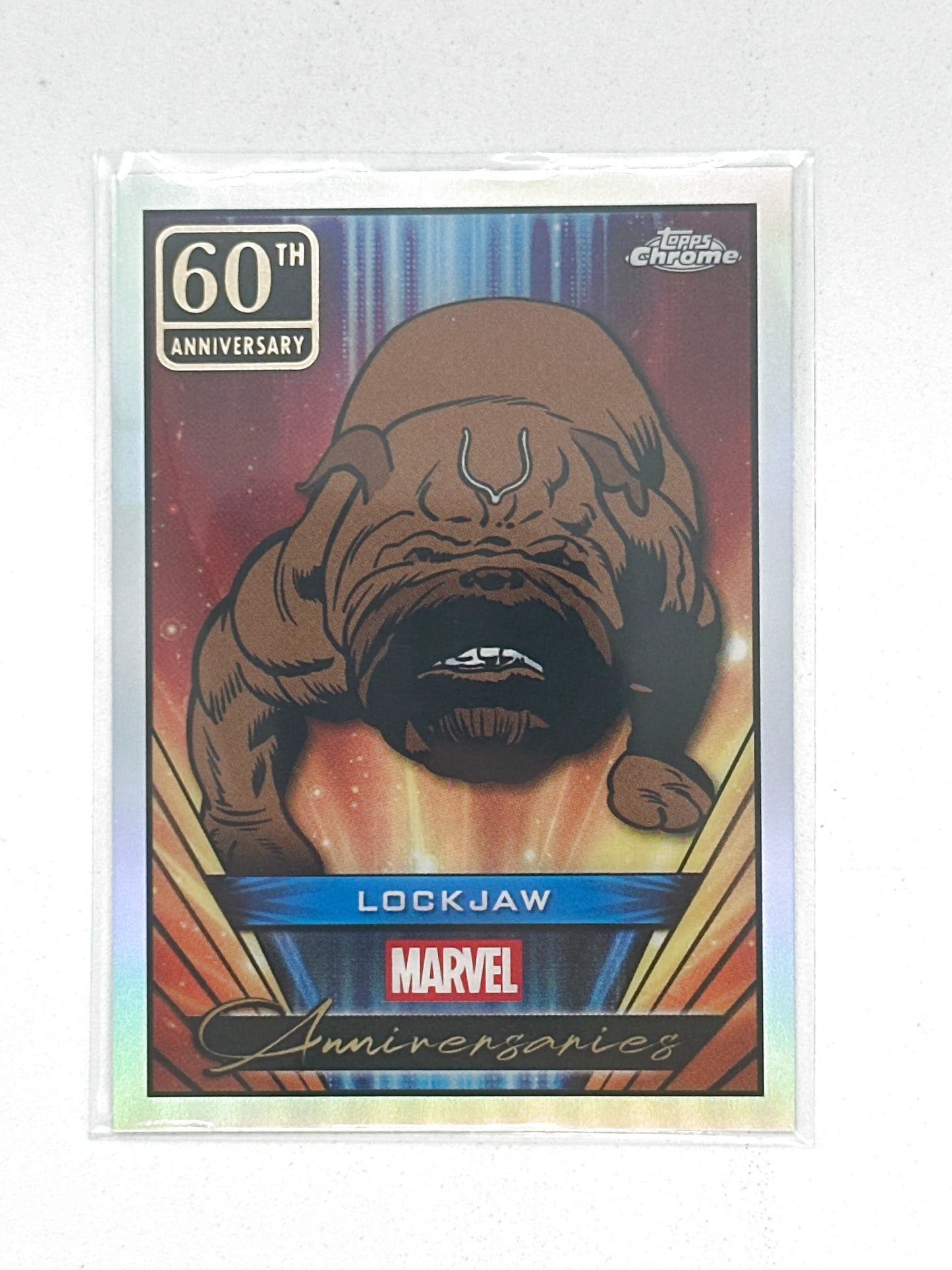 2025 Topps Marvel Chrome #000MA-08 Lockjaw Marvel Anniversaries