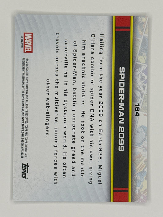 2026 Topps Marvel Chrome 164 Spider-Man 2099 Base Card