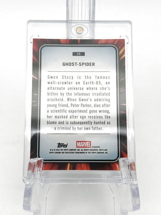2025 Topps Marvel Chrome #029 Ghost-Spider Hulk Green Lazer Refractor 17/99 - Glass City Comics & Collectibles