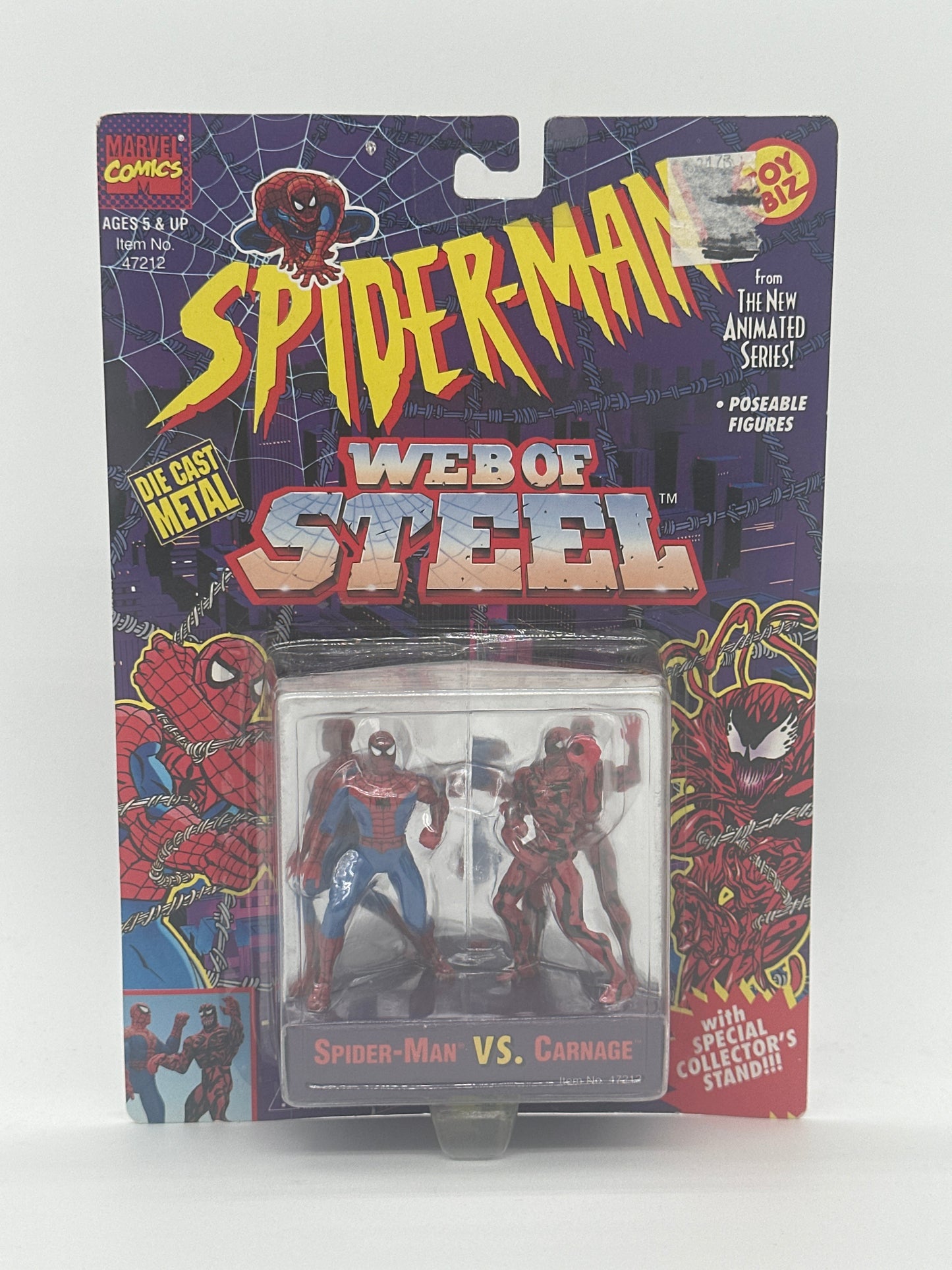 Spider-Man: Web of Steel Die Cast Metal Figures | Spider-Man VS. Carnage