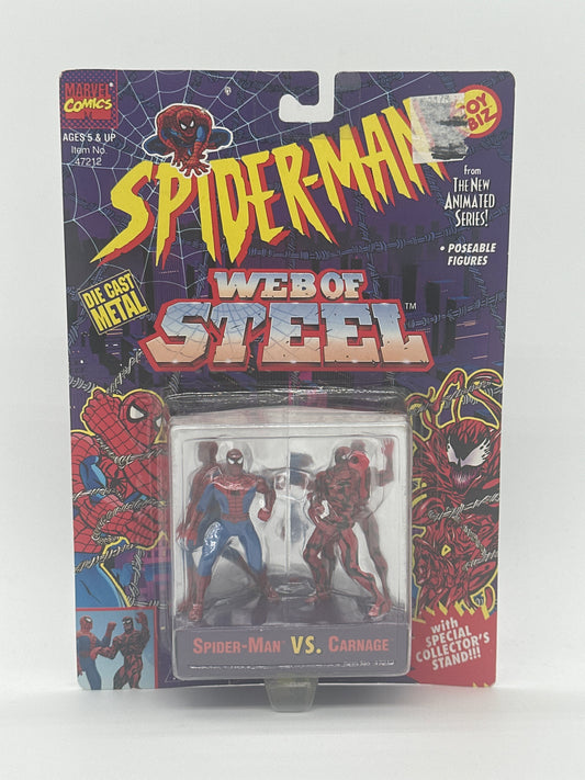 Spider-Man: Web of Steel Die Cast Metal Figures | Spider-Man VS. Carnage