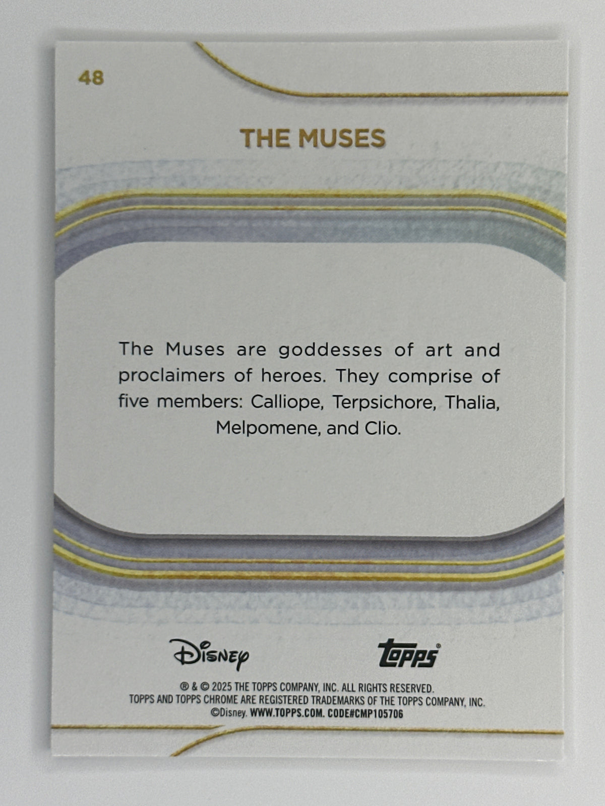 2025 Topps Disney Chrome 048 The Muses Base Card