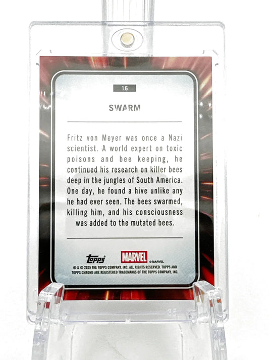 2025 Topps Marvel Chrome #016 Swarm Spider Web Refractor 265/399 - Glass City Comics & Collectibles