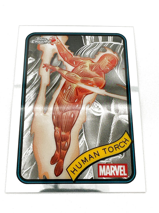 2025 Topps Marvel Chrome #040 Human Torch Base