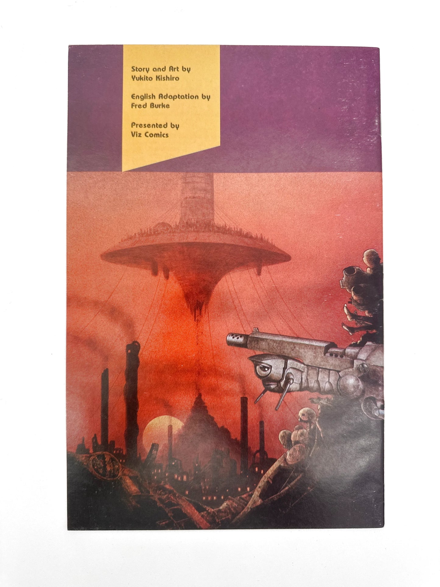 Sci-fi graphic novel with an apocalyptic landscape illustration