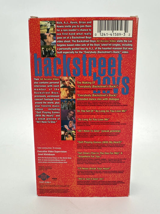 Backstreet Boys All Access Video VHS - Glass City Comics & Collectibles