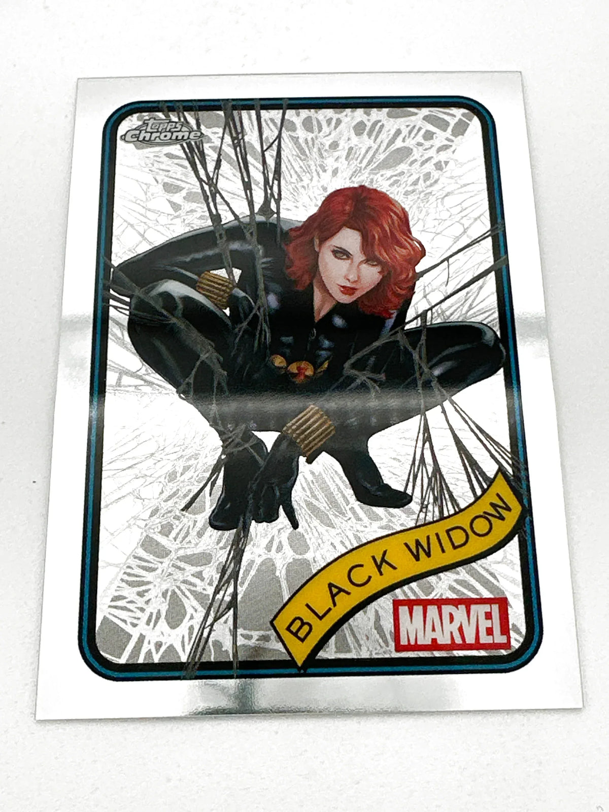 2025 Topps Marvel Chrome #129 Black Widow Base - Glass City Comics & Collectibles