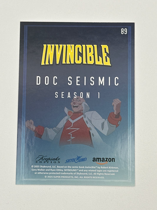 2025 Invincible Season 1 Keepsake Trading Card #089 Doc Seismic Base Card