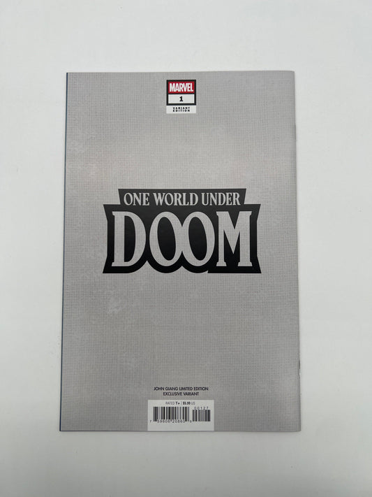 One World Under Doom #1 John Giang Negative Bleed - Glass City Comics & Collectibles