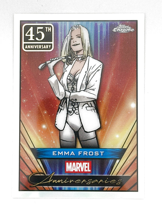 2025 Topps Marvel Chrome #000MA-12 Emma Frost Marvel Anniversaries