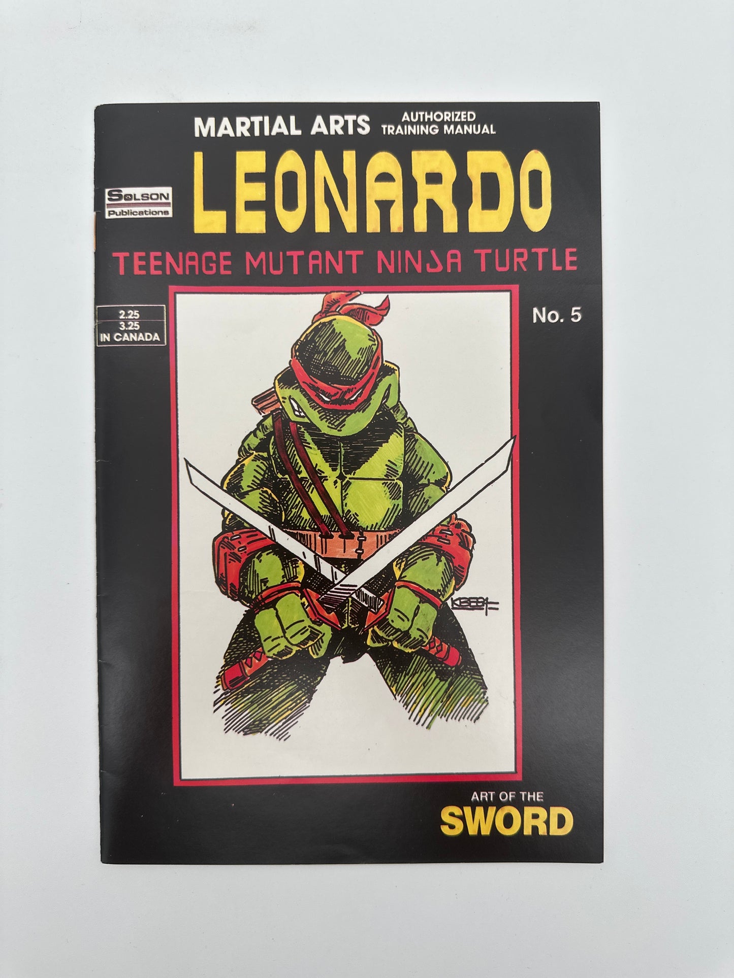 Eastman and Laird Teenage Mutant Ninja Turtles Authorized Martial Arts Training Manual Set 1-5 HIGH GRADE