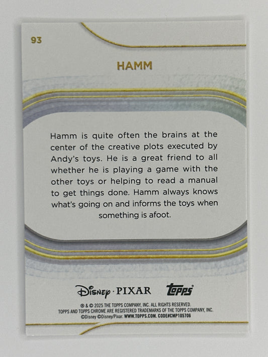 2025 Topps Disney Chrome 093 Hamm Base Card