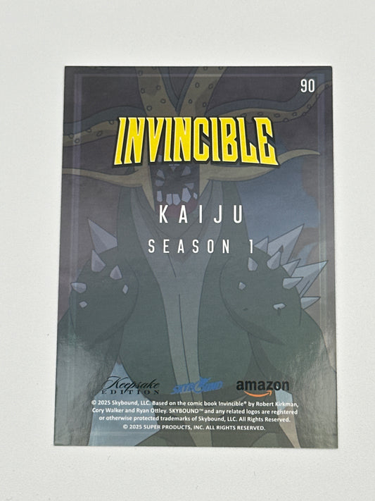 2025 Invincible Season 1 Keepsake Trading Card #090 Kaiju Base Card