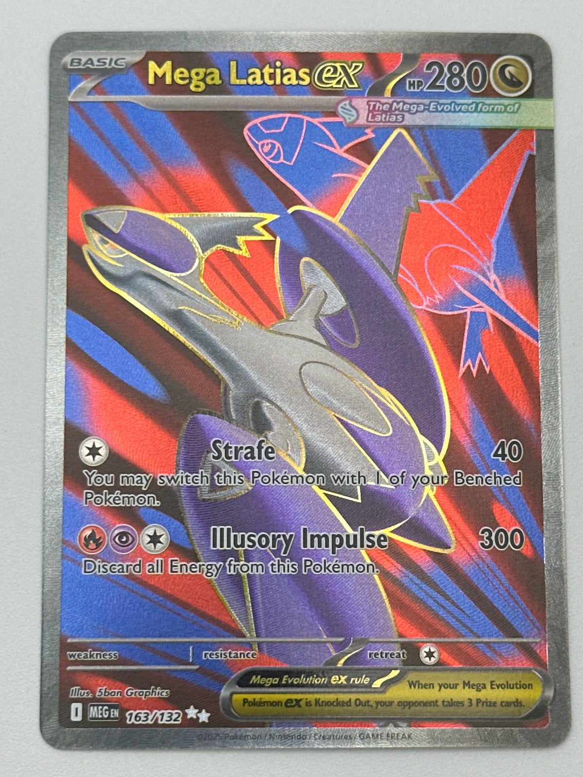 Pokémon Trading Card Game Mega Evolution MEG 163/132 Mega Latias ex Ultra Rare Card