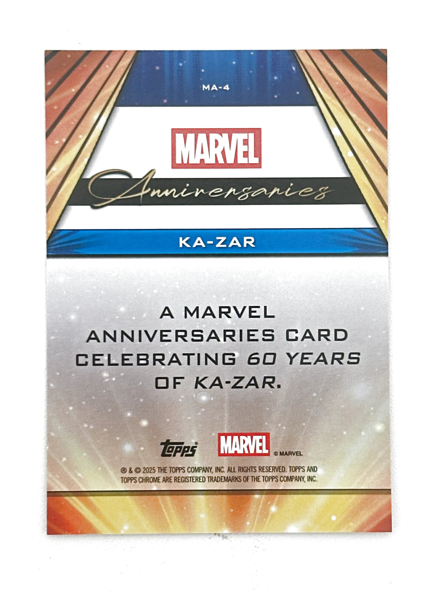 Marvel Topps Chrome Anniversaries Ka-Zar