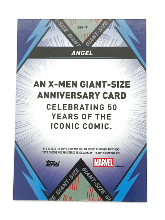 2025 Topps Marvel Chrome #000XM-7 Angel X-Men Giant-Sized 50 Years