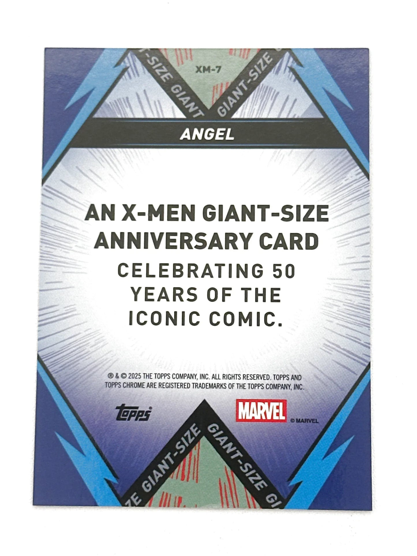 2025 Topps Marvel Chrome #000XM-7 Angel X-Men Giant-Sized 50 Years - Glass City Comics & Collectibles