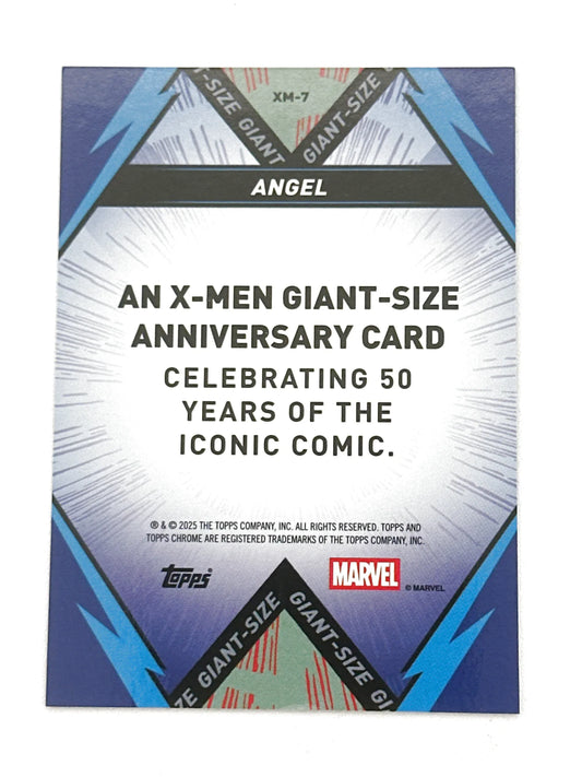 2025 Topps Marvel Chrome #000XM-7 Angel X-Men Giant-Sized 50 Years - Glass City Comics & Collectibles