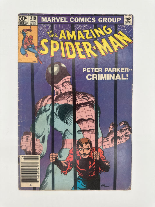 The Amazing Spider-Man #219 Newsstand FN/VF