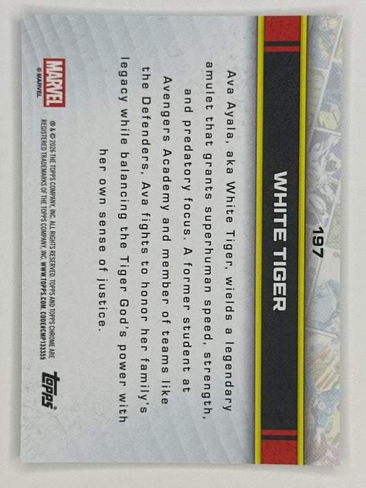 2026 Topps Marvel Chrome 197 White Tiger Base Card