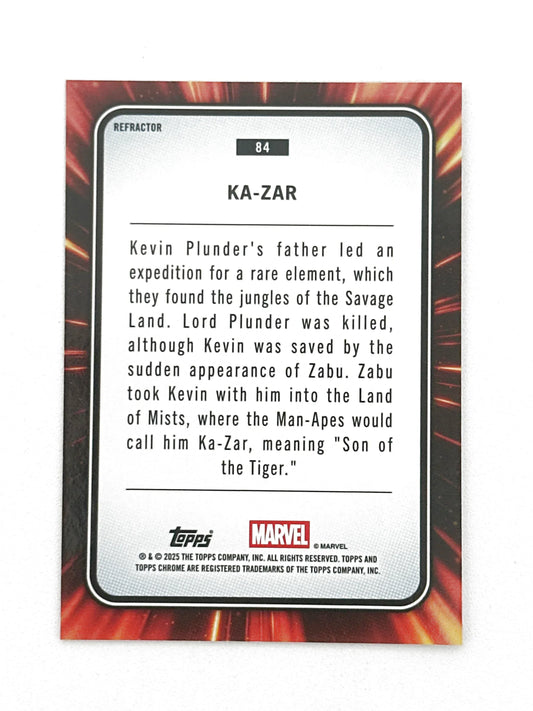 2025 Topps Marvel Chrome #084 Ka-Zar Base Refractor - Glass City Comics & Collectibles