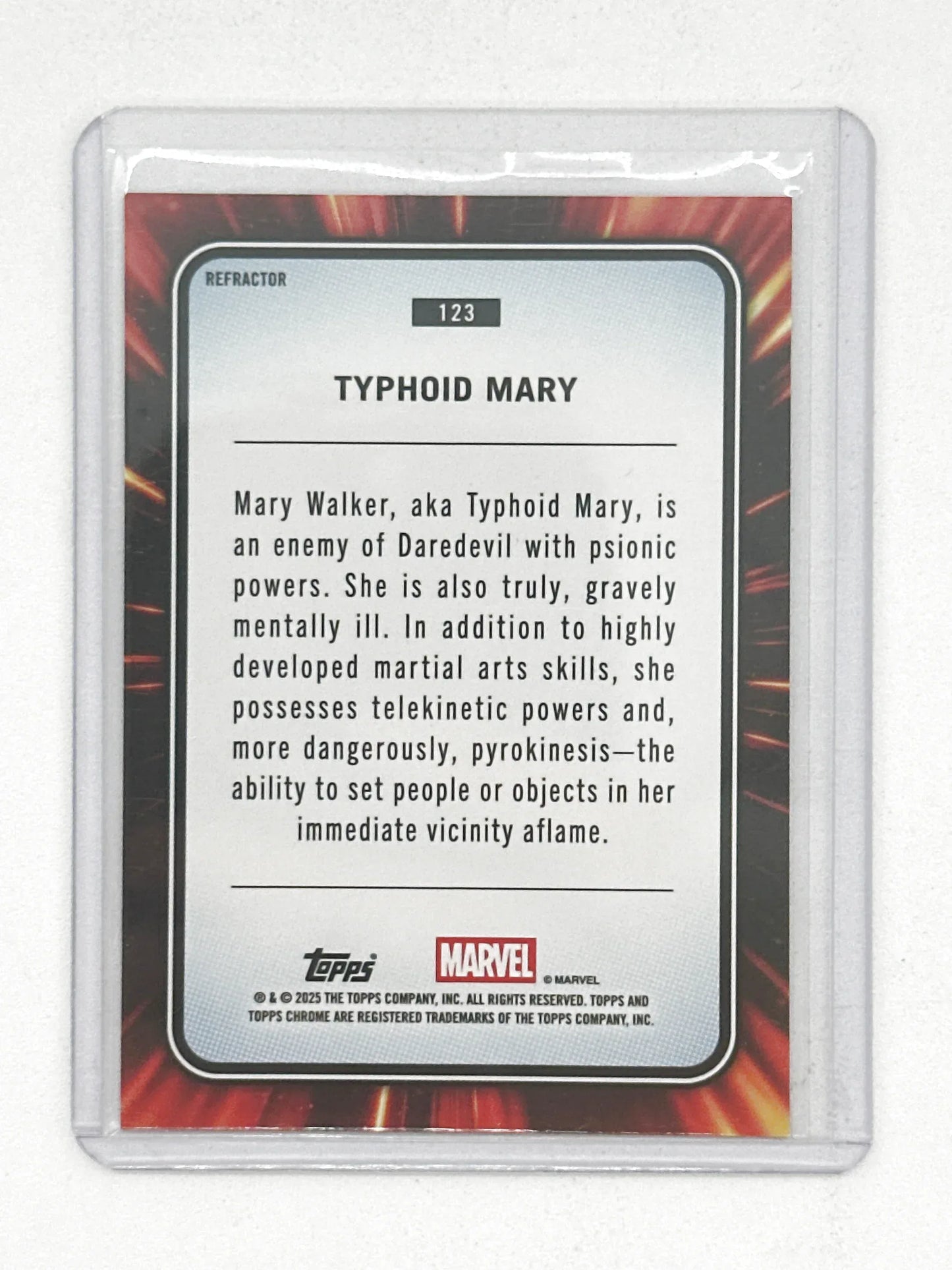 2025 Topps Marvel Chrome #123 Typhoid Mary Base Refractor - Glass City Comics & Collectibles
