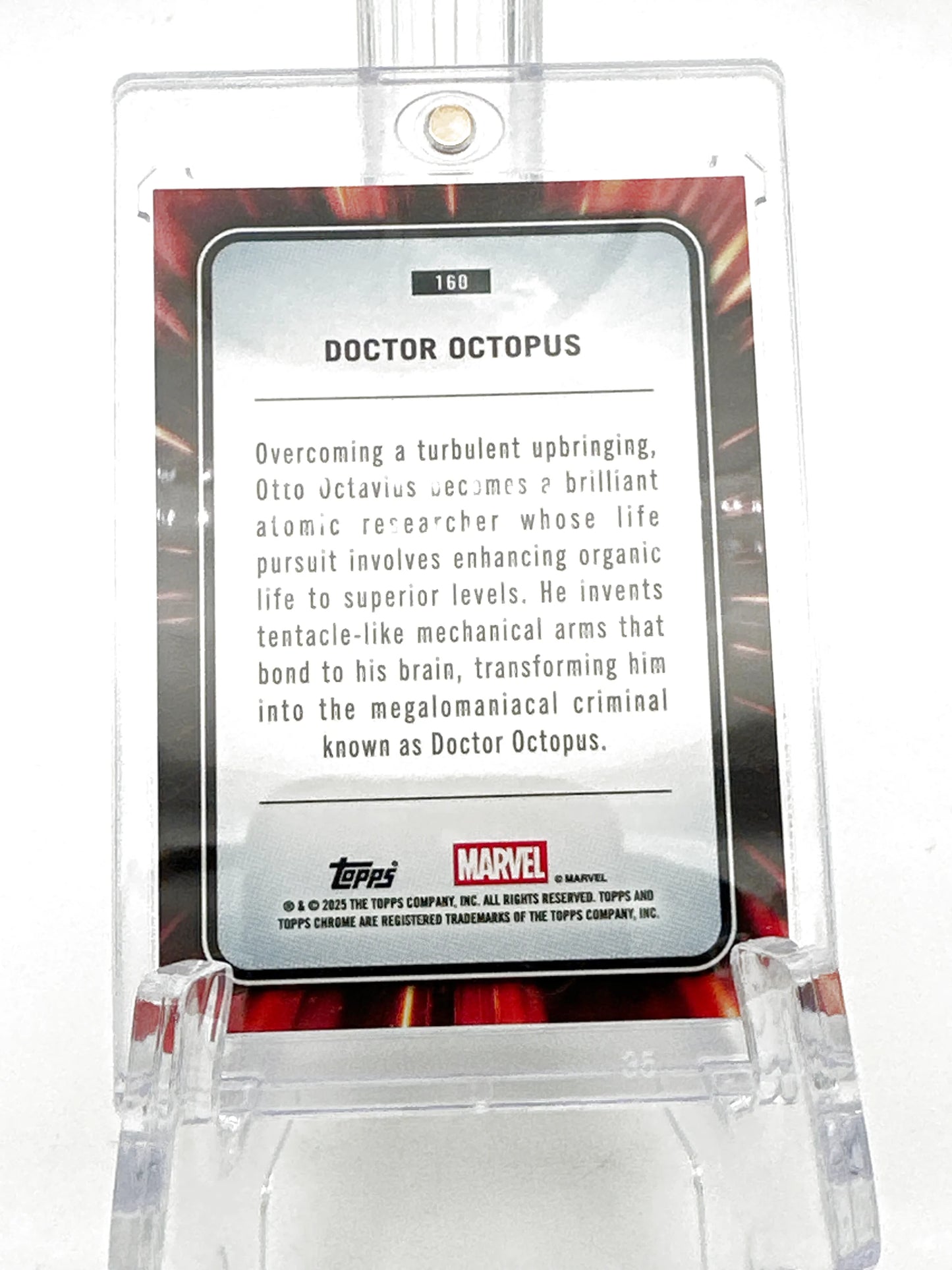 Marvel Topps Chrome Doctor Octopus Green Lazer Refractor /99