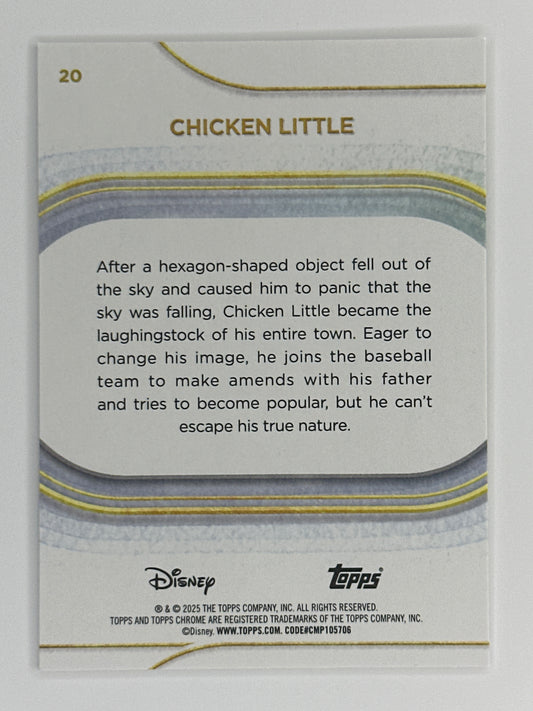 2025 Topps Disney Chrome 020 Chicken Little Base Card