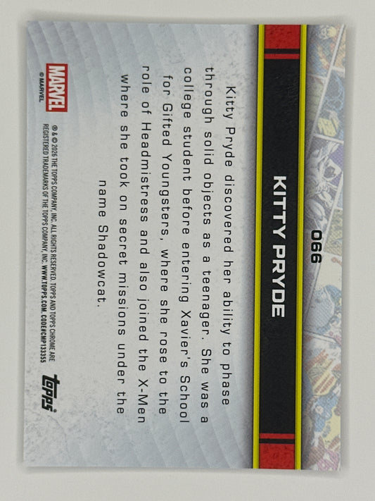 2026 Topps Marvel Chrome 066 Kitty Pryde Base Card