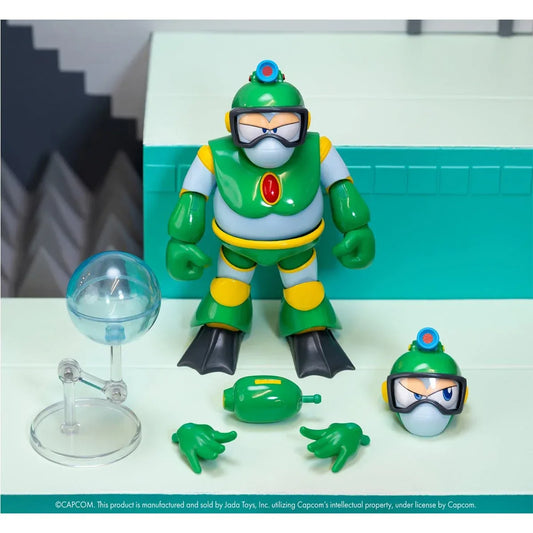 Mega Man Bubble Man Deluxe 1:12 Scale Action Figure - Glass City Comics & Collectibles