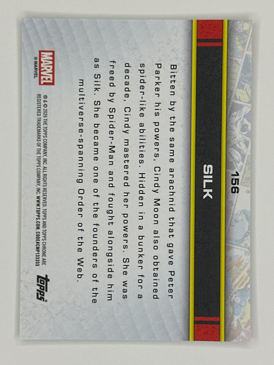 2026 Topps Marvel Chrome 156 Silk Base Card