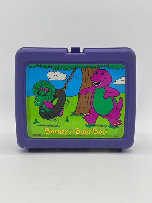 Barney & Baby Bop 1992 Vintage Lunch Box and Thermos - Glass City Comics & Collectibles