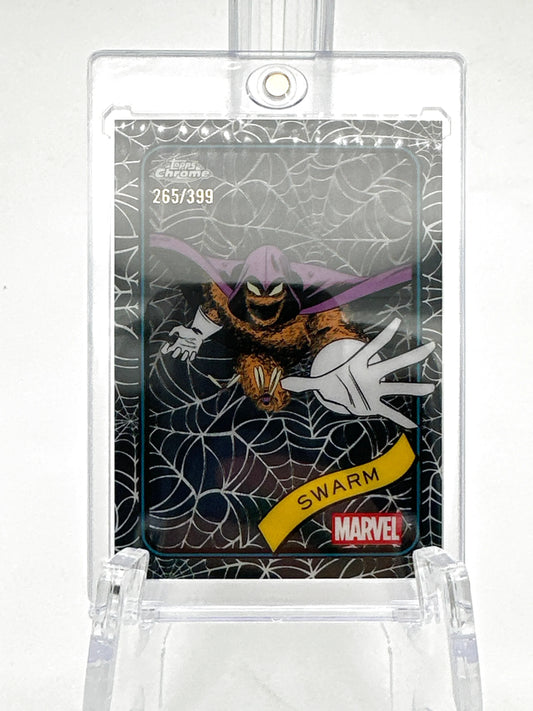 2025 Topps Marvel Chrome #016 Swarm Spider Web Refractor 265/399