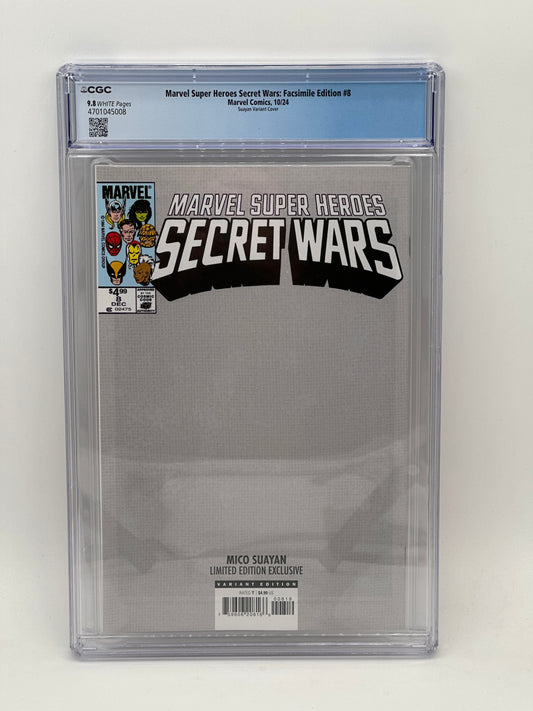 Marvel Super Heroes Secret Wars Facsimile Mico Suayan Variant #8
